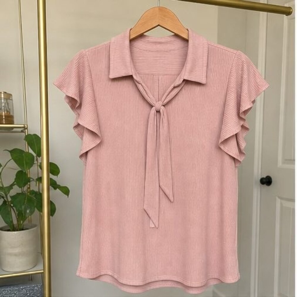 Blush Peplum Top